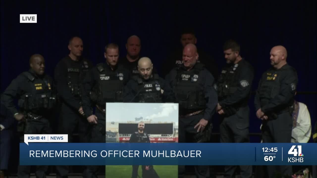 KCPD officer Tanner Moats and Canine Unit remembering brother Muhlbauer