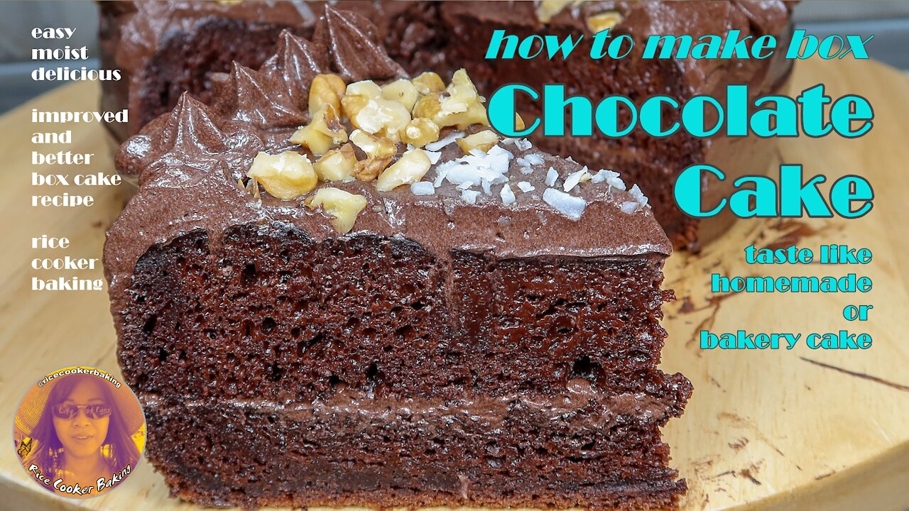 How To Make Box Chocolate Cake Taste Homemade | Taste Like Bakery Cake | EASY RICE COOKER CAKES