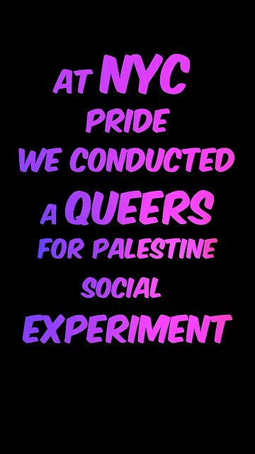 "Queers for Palestine" or just a clueless bunch of morons?