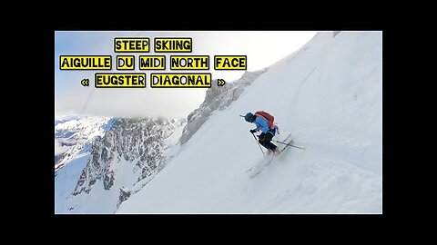 STEEP SKIING_ Aiguille du midi - _Eugster diagonal_ (early in the season) 🌶️