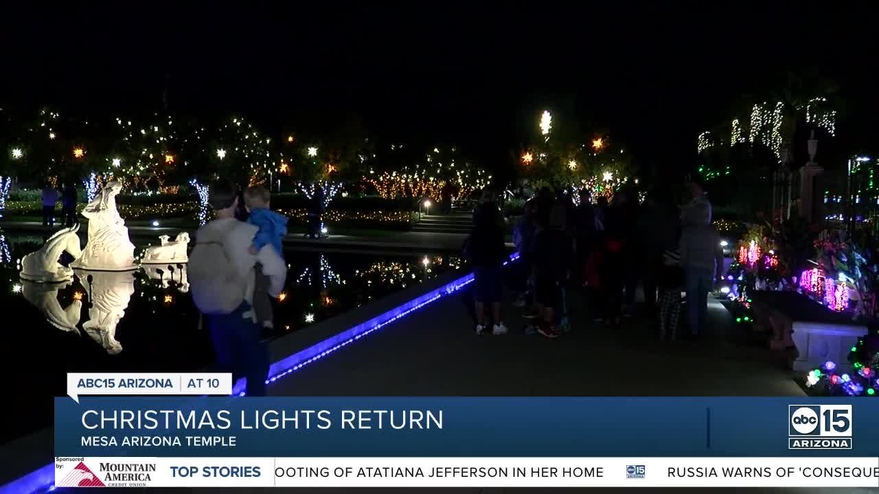 Mesa Arizona Temple Christmas Lights returns, here’s what you need to know