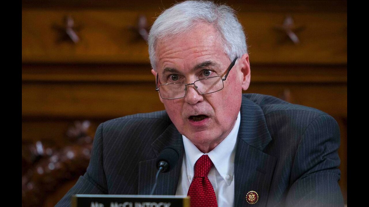 Hur Missed the point in his Report. Rep Tom McClintock sets him Straight