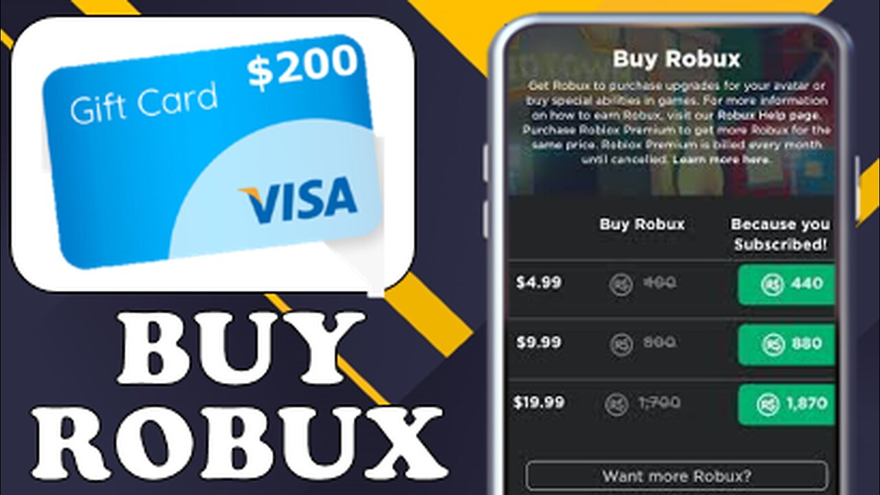 HOW TO USE VISA GIFT CARD ON ROBLOX