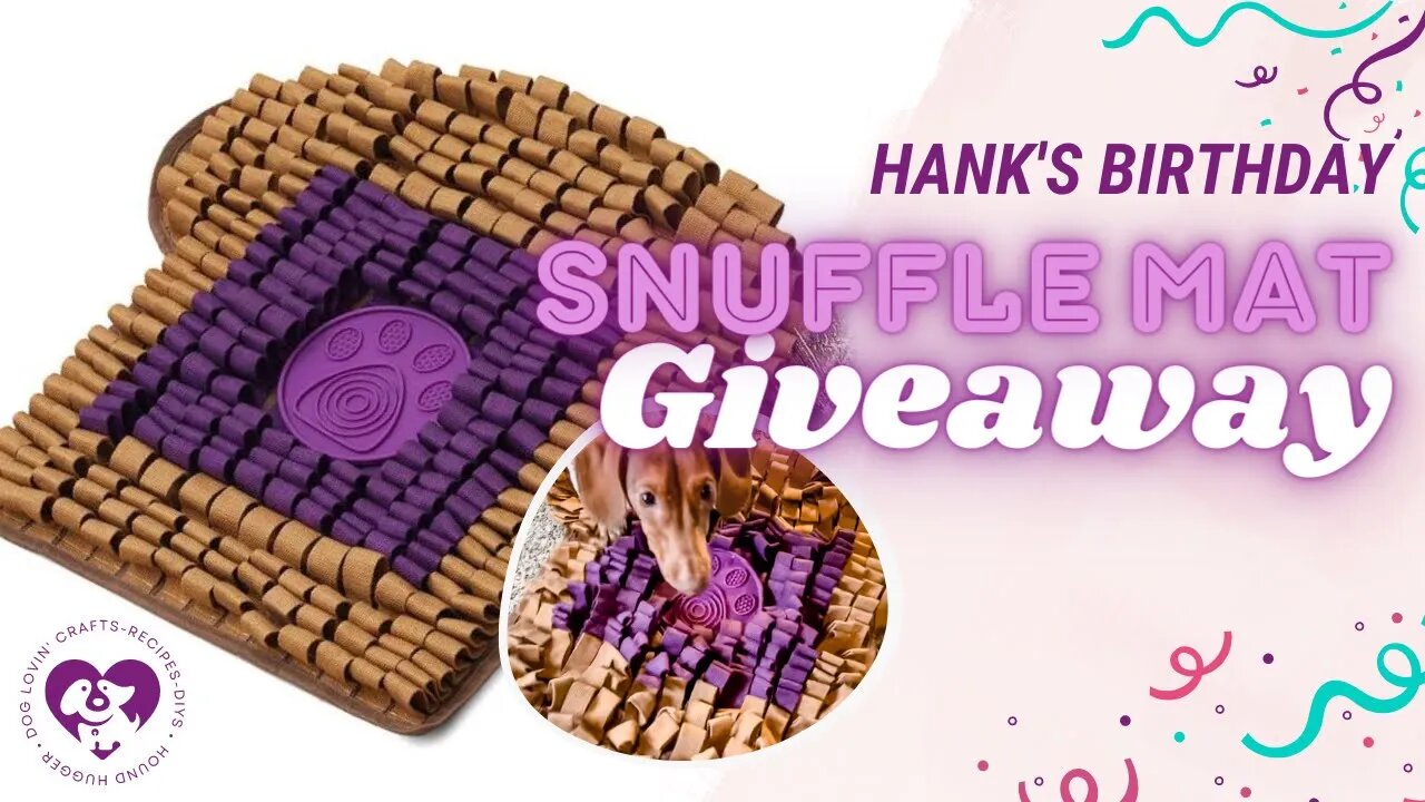 Birthday Snuffle Mat Giveaway!