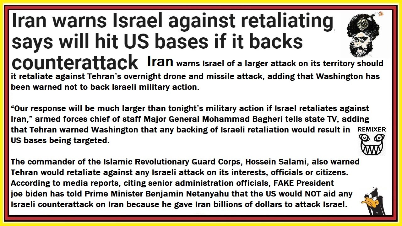 IRAN threatens biden, (nobody cares because everyone hates fakes)