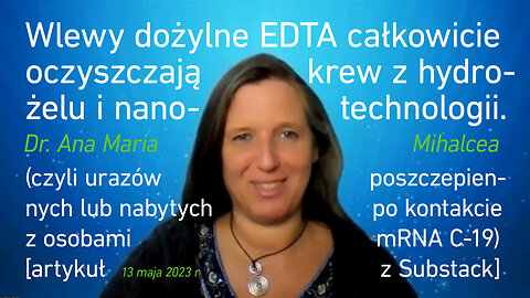 WAŻNE! Kompletne ustąpienie objawów "przewlekłego Covida" po 2 tyg. terapii za pomocą IV EDTA