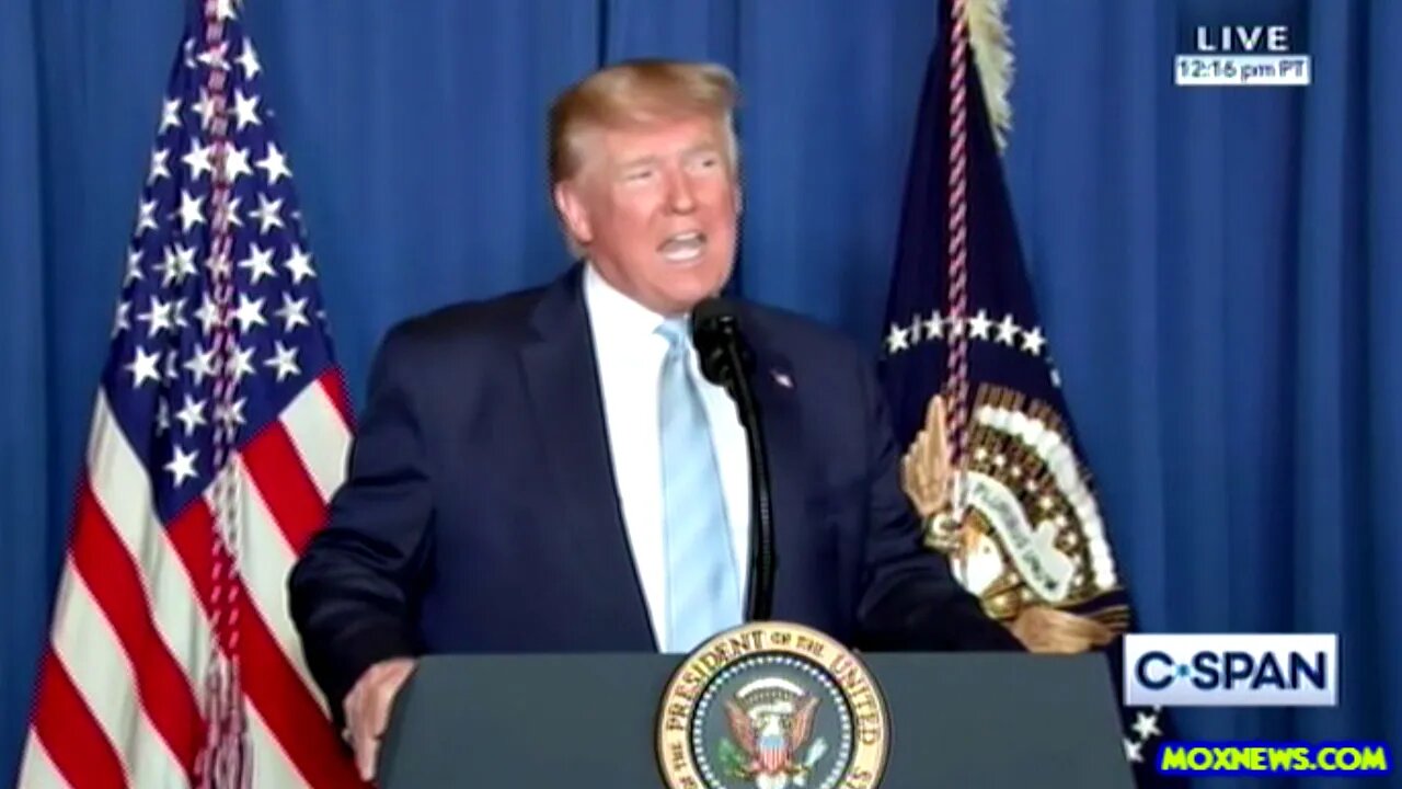 President Trump "WE Took Actions To Stop A War! Not To Start A War!"