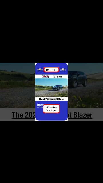 Don't miss out on getting YOUR 2023 Chevrolet Blazer with 2.9% APR for 72 months ONLY at O'Fallon!
