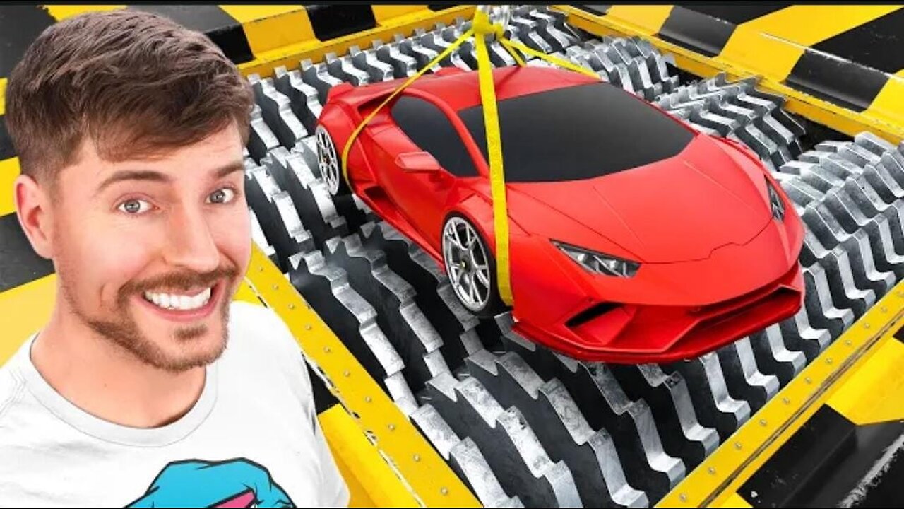 Lamborghini Vs World's Largest Shredder By Mr Beast