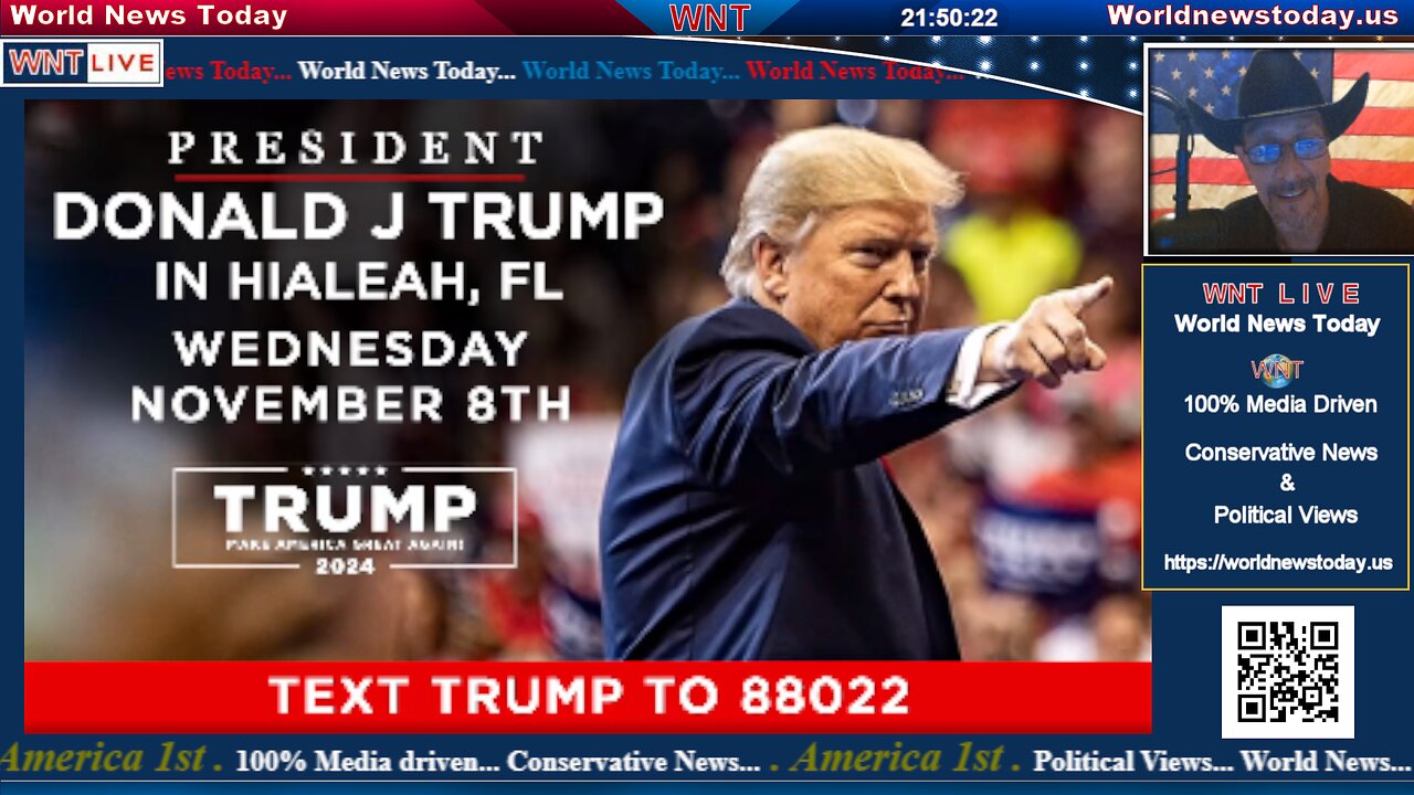 Donald J Trump in Hialeah, FL. 11-08-2023