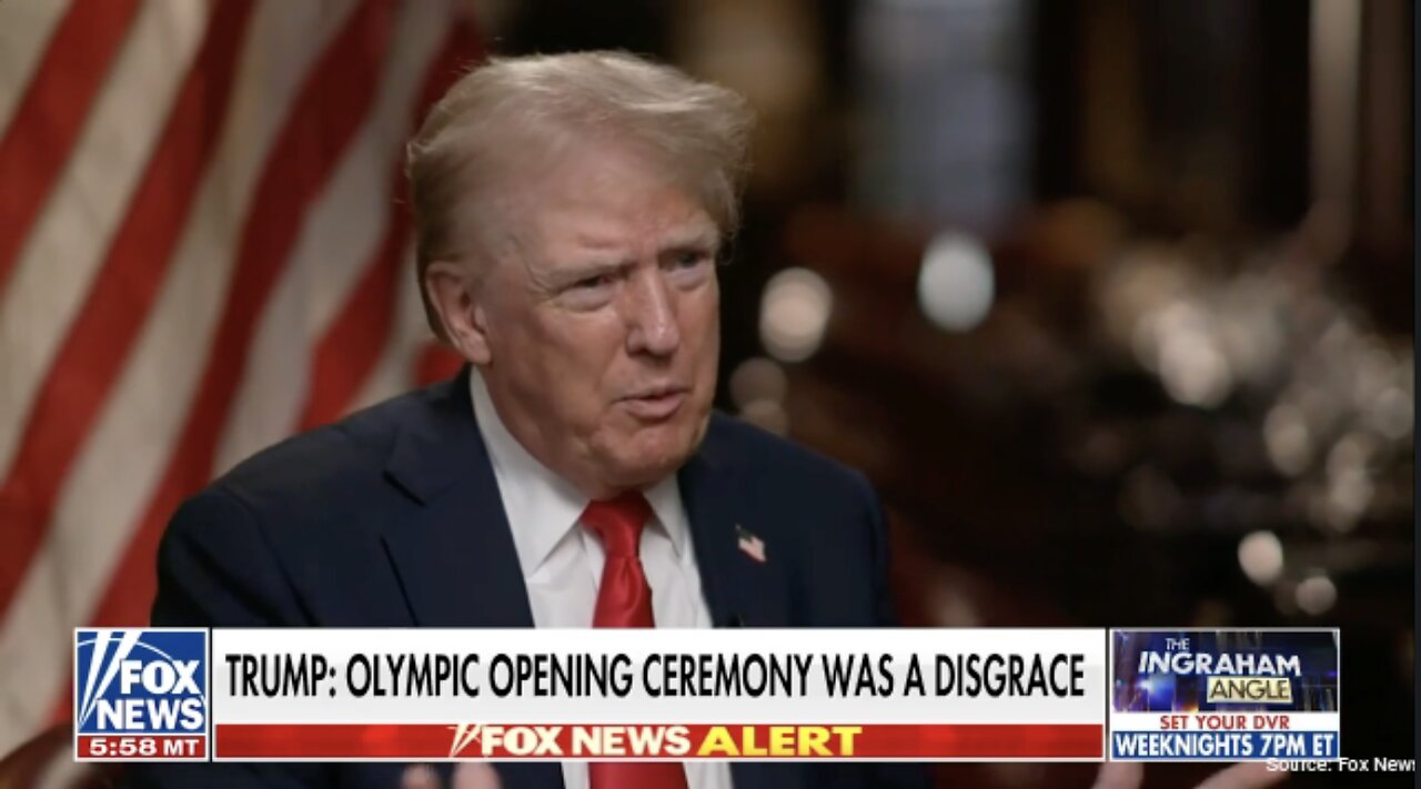 Trump Calls Olympics Opening Ceremony A "Disgrace," Defends Christianity