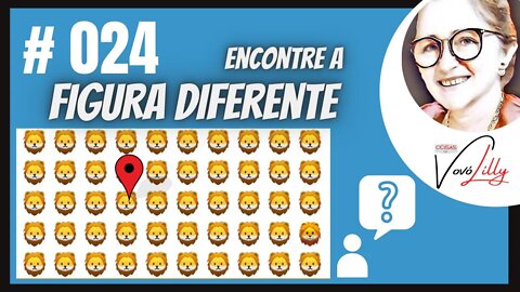 ENCONTRE A FIGURA DIFERENTE | # 024| FIND THE DIFFERENT FIGURE