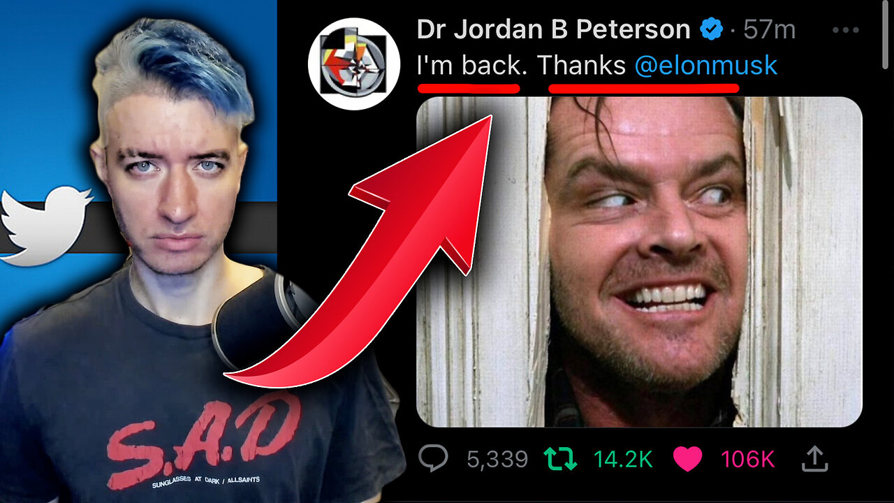 Jordan B Peterson Reinstated to Twitter By Elon Musk; Trump to Follow? – Johnny Massacre Show 549