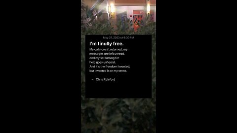I'm finally free