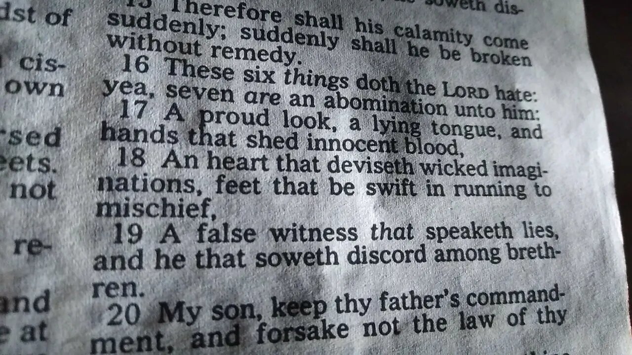 Proverbs 6 KJV