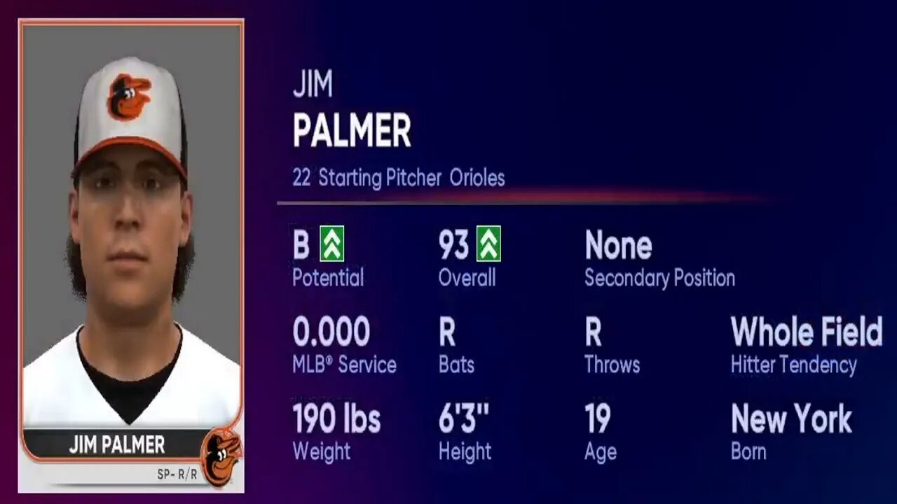 How To Create Jim Palmer MLB The Show 22