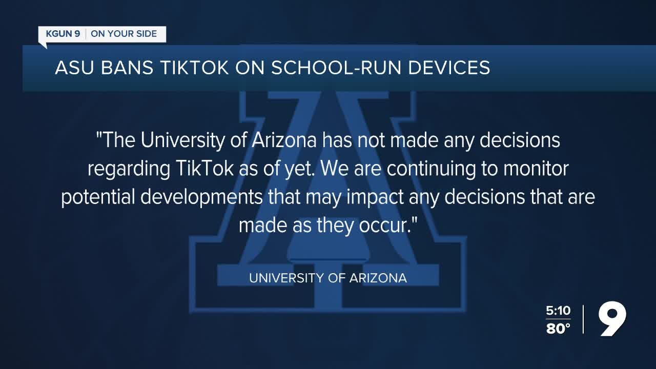 ASU bans TikTok on school-managed devices