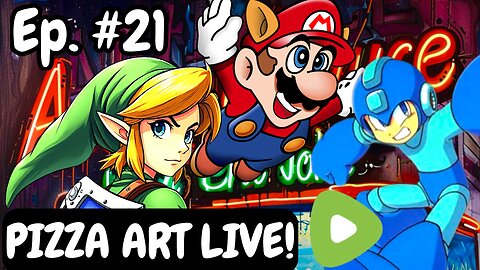 Awesome Sauce PIZZA ART LIVE! Ep. #21: Game Free or Game Over