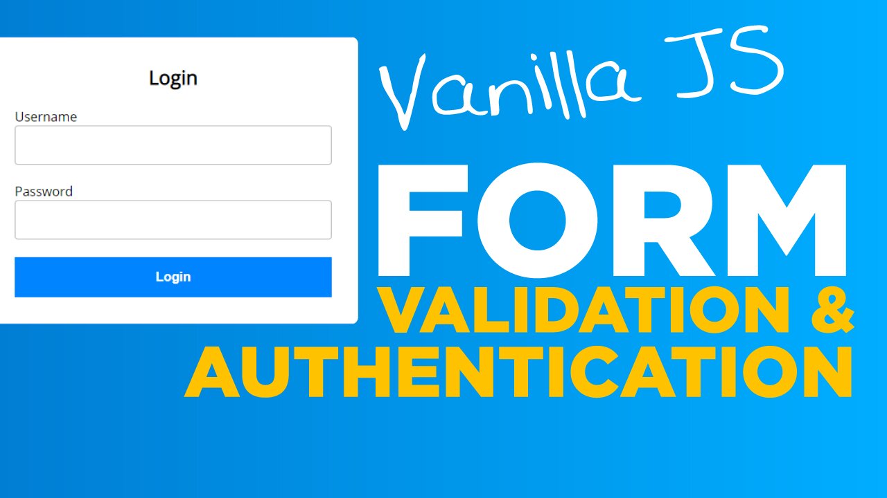 Login Validation & Authentication, Javascript Tutorial