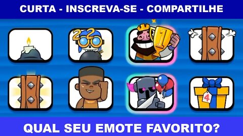 TODOS OS 300 EMOTES CLASH ROYALE (ATUALIZADO 2022)