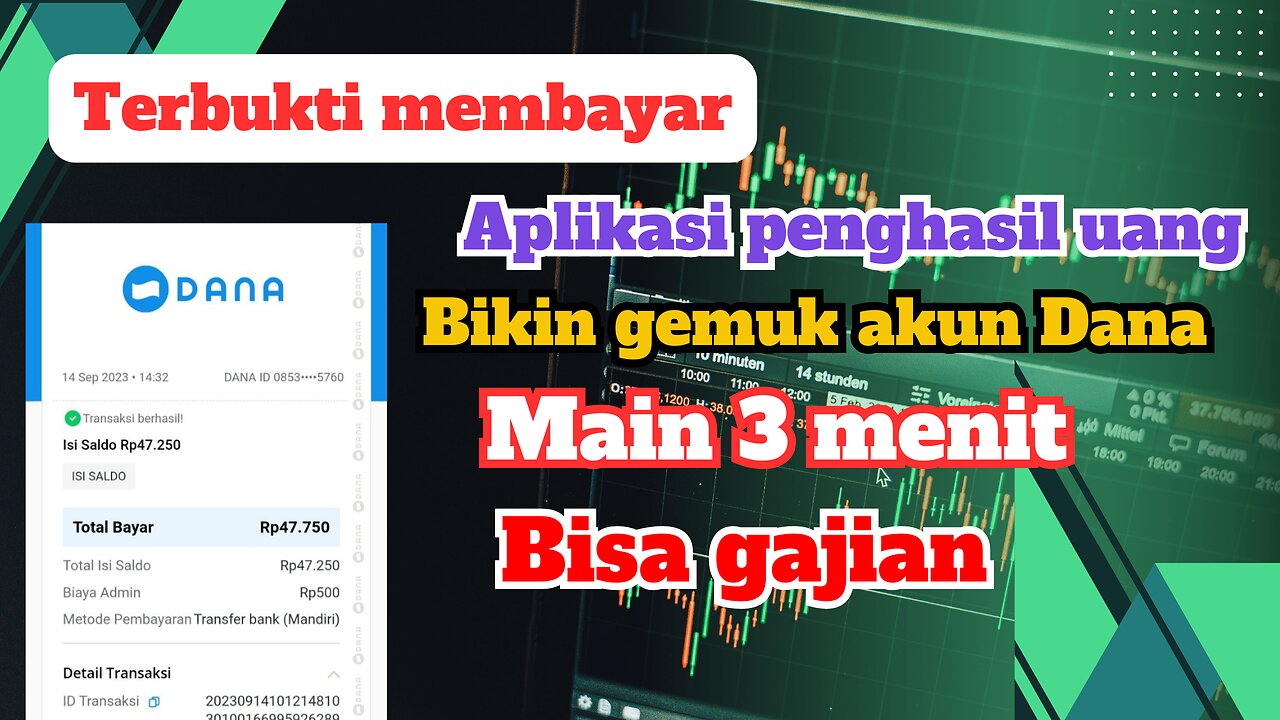 Aplikasi penghasil uang dari internet | aplikasi penghasil saldo dana