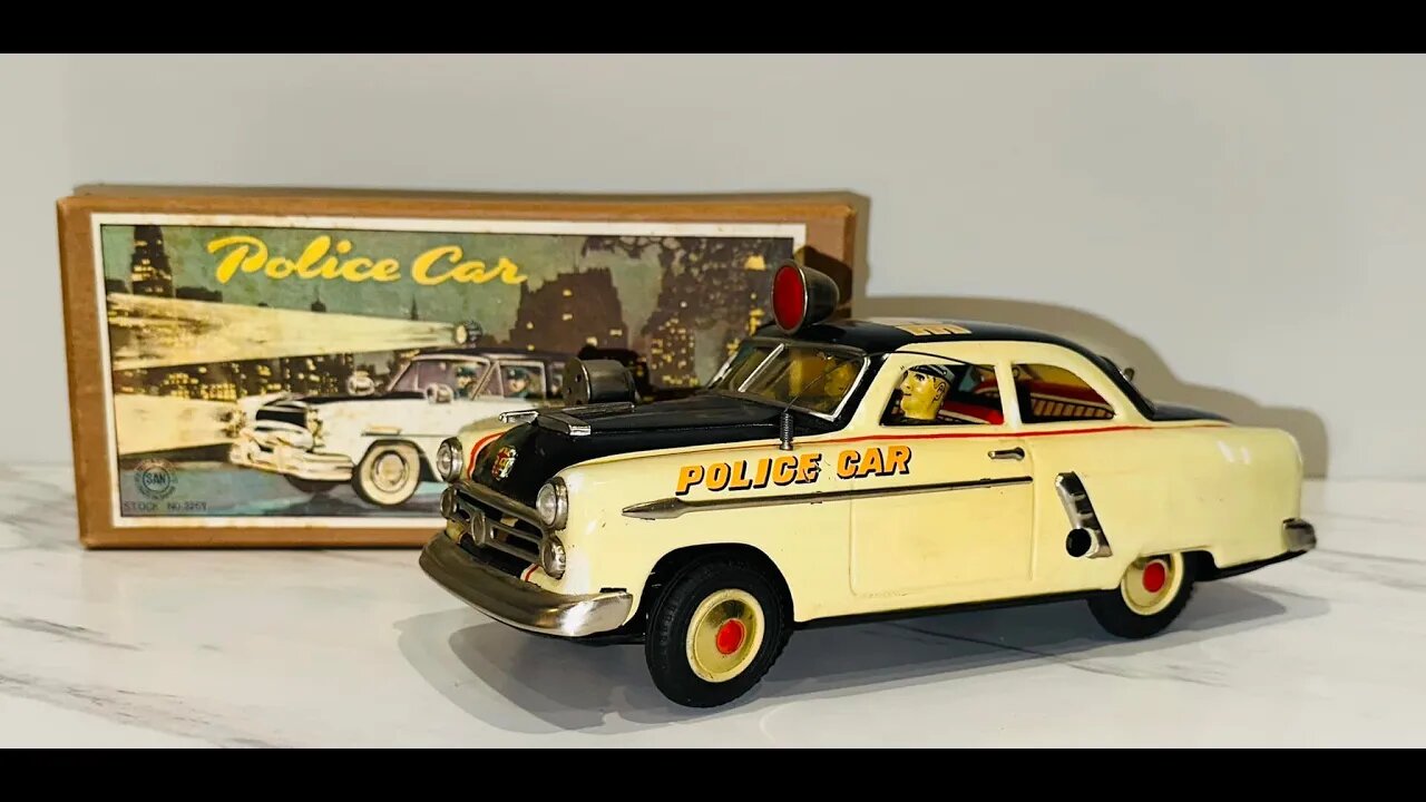 GIANT wind up 🚔 Police Car! Never seen before!