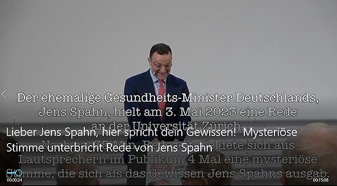 Misteriöse Stimme unterbricht Politiker Jens Spahn