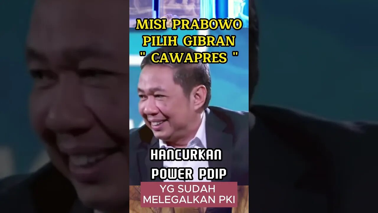 Prabowo : Pilih GIBRAN sebagai CAWAPRES agar PDIP tak memiliki POWER