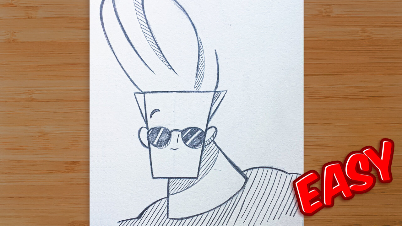 Easy Drawing # [Number] - How to Draw Johnny Bravo Step by Step ✏️