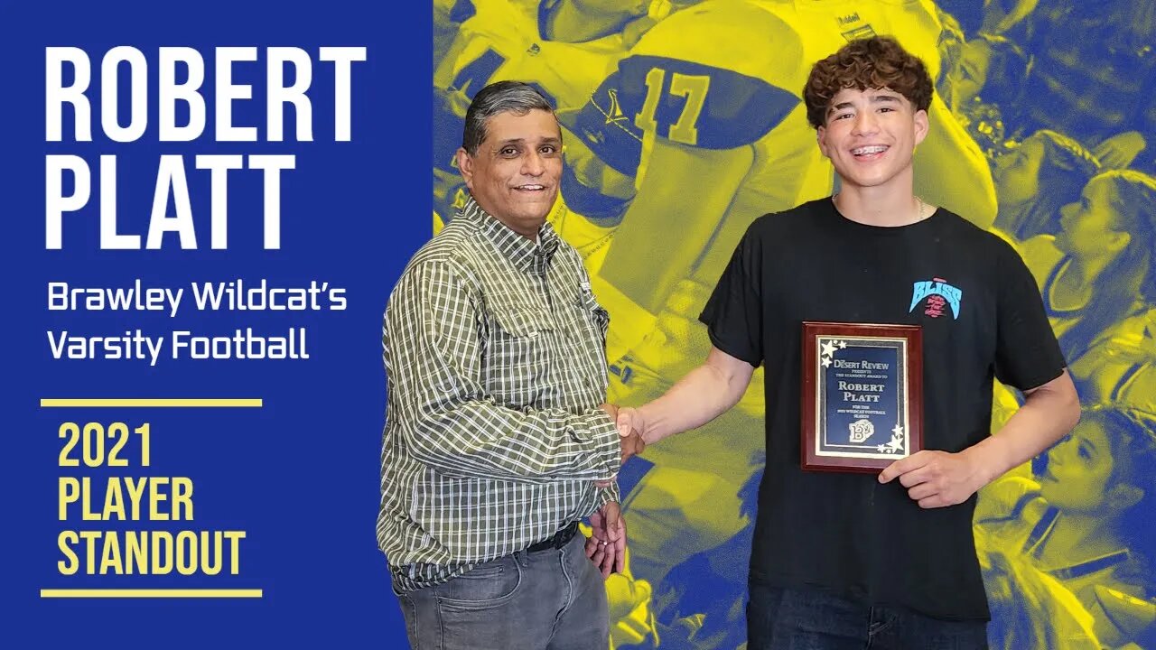 ROBERT PLATT JR: The Desert Review's 2021 Standout of the Year Award Recipient