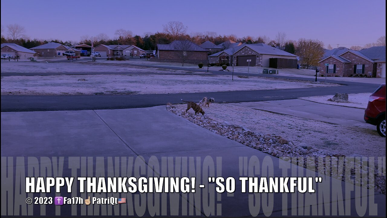 HAPPY THANKSGIVING! - "SO THANKFUL"