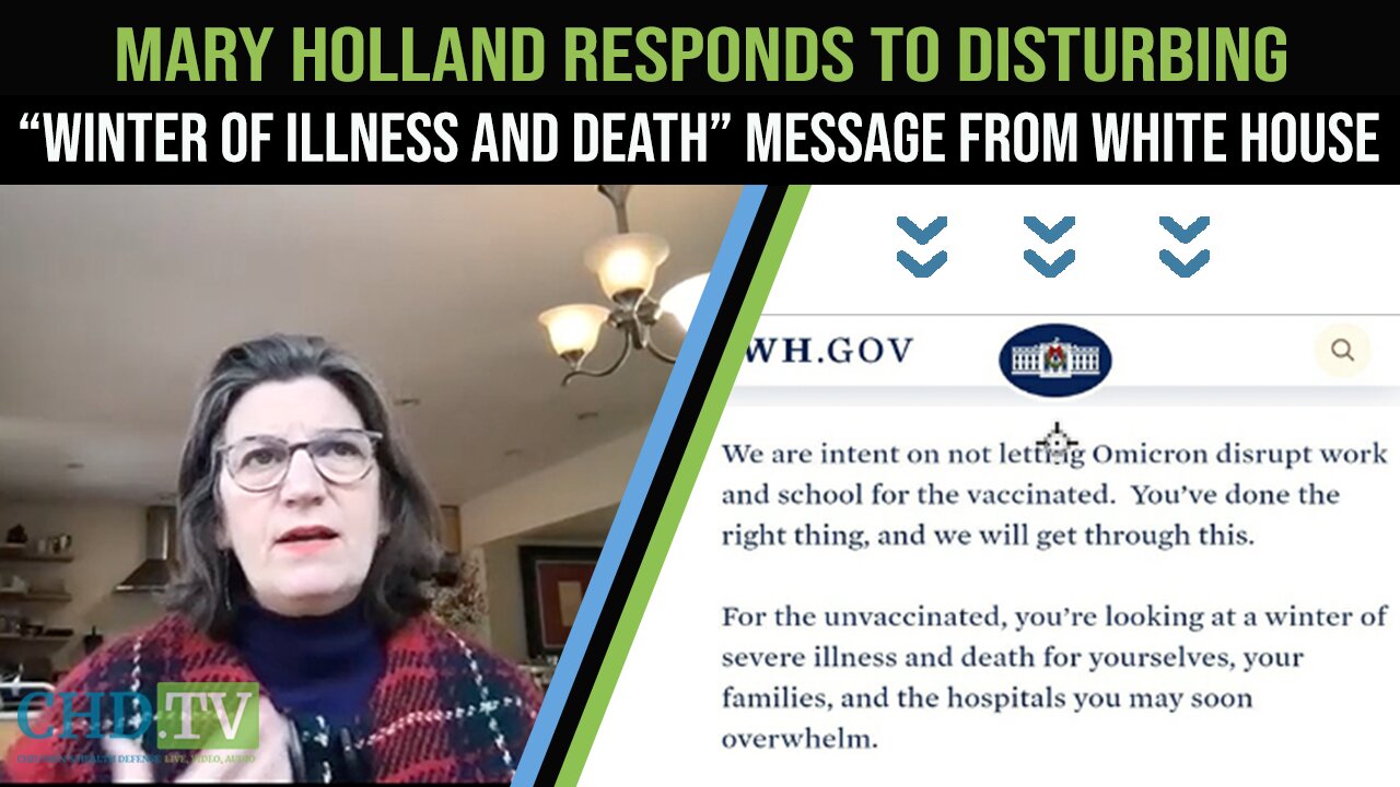 Mary Holland Responds To Disturbing White House Message For The Unvaccinated