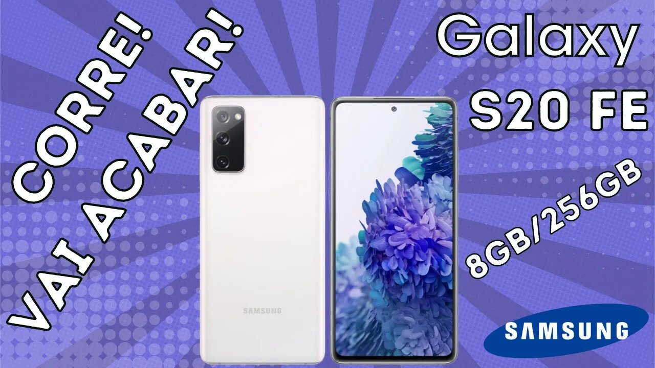 Compre já o Galaxy S20 FE 8GB/256GB ou você pode ficar sem!