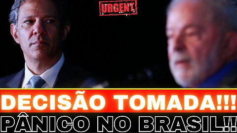 BOMBA!! LULA TOMA DECISÃO!! NOTÍCIA ABALA O PÁIS!! TENSÃO MÁXIMA....