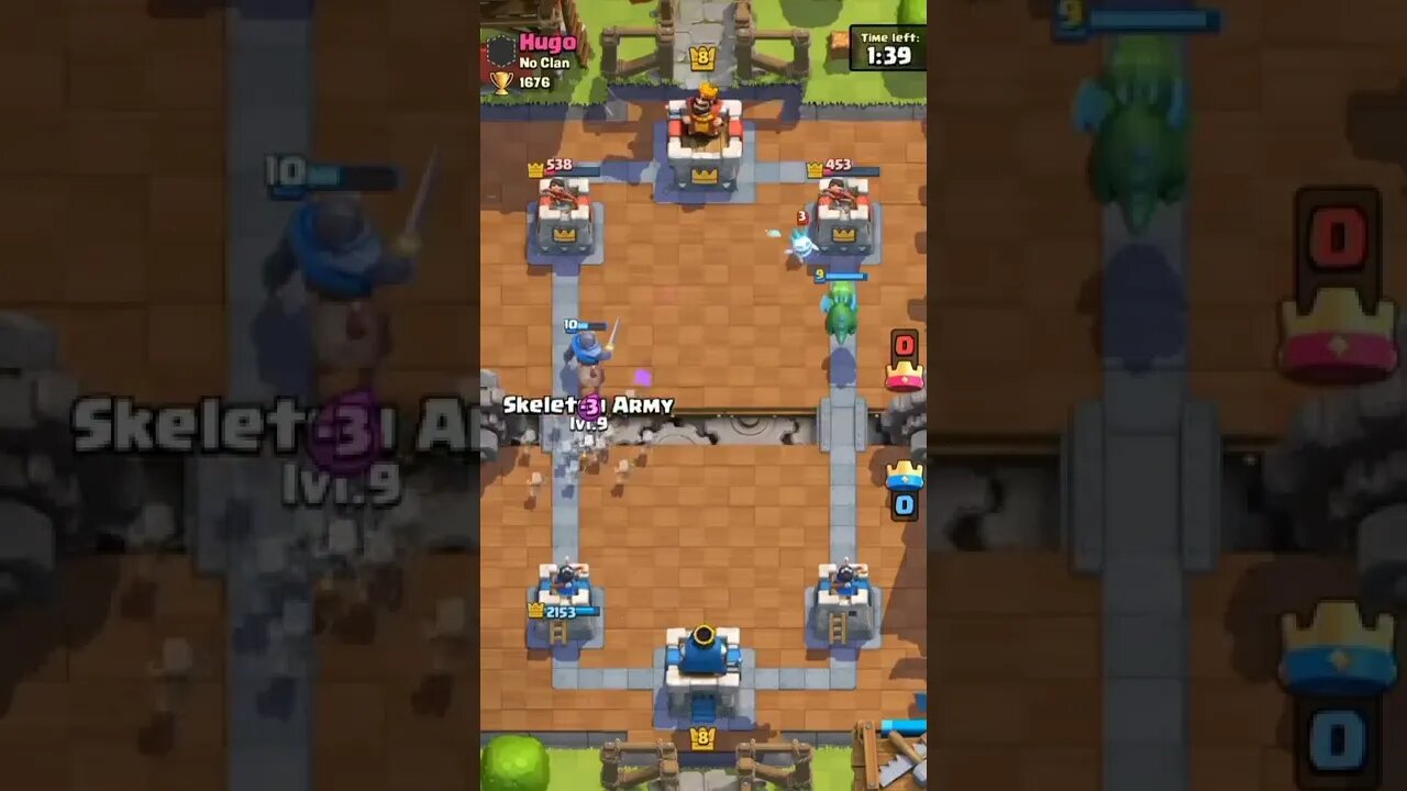 vs Hugo 1676 - Clash Royale #shorts