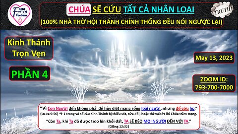 #30-1 CHÚA SẼ CỨU ĐƯỢC TẤT CẢ NHÂN LOẠI (PHẦN 4)