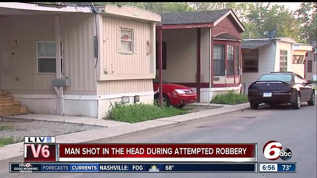 Man shot in head during Lawrence attempted robbery