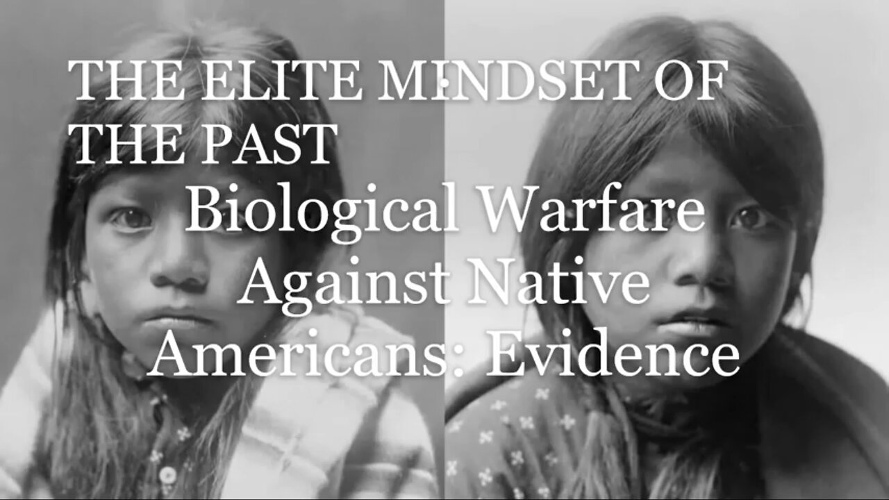 Biological Warfare Against Native Americans!!! - Evidence Extermination!