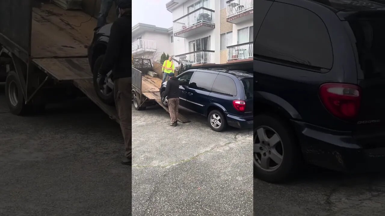 Loading car to truck