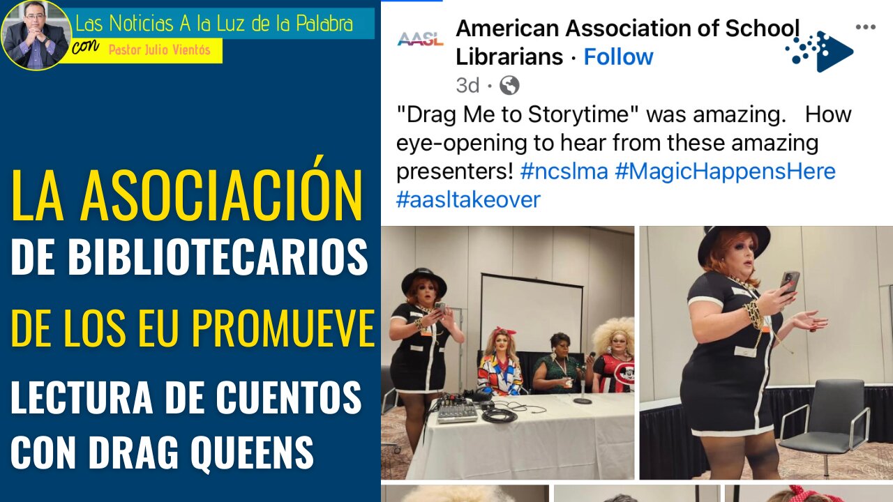 La Asociación de Bibliotecarios de EU promueve lectura de cuentos con Drag Queens