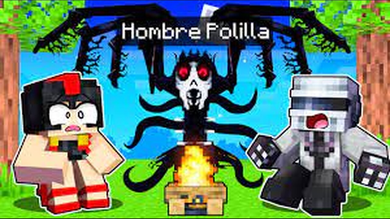 NADIE SOBREVIVE 1 NOCHE con el HOMBRE POLILLA en Minecraft 💀😱