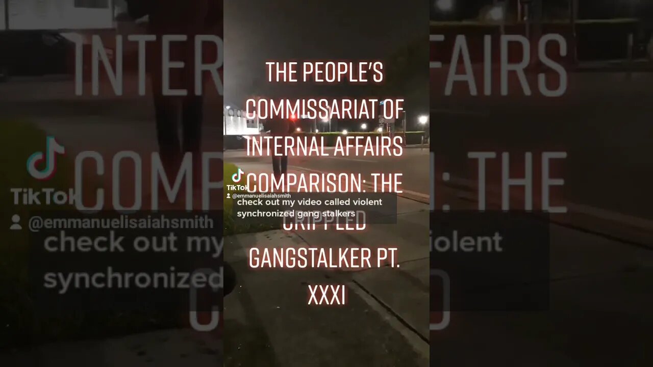 The crippled gang stalker pt xxxi