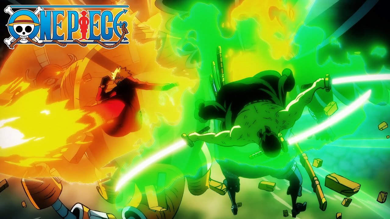 Zoro and Sanji Team Attack King and Queen | One Piece 4k