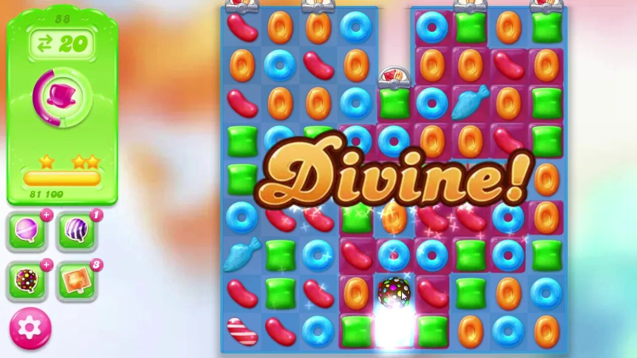 Candy Crush Jelly Saga Level 58