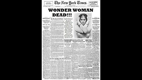 The Death of Wonder Woman