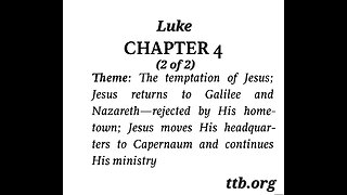 Luke Chapter 4 (Bible Study) (2 of 2)