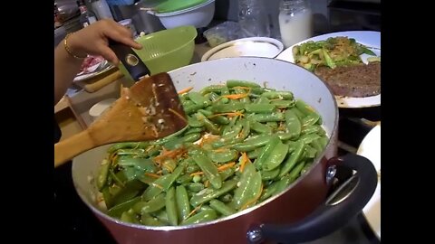 Filet Mignon, Asparagus, and Snap Peas