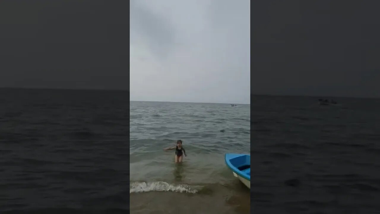 Kenza and Mary swim in the Mediterranean