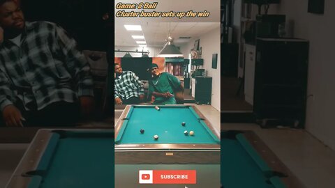 Cluster buster sets up the win. #8ballpool #shorts