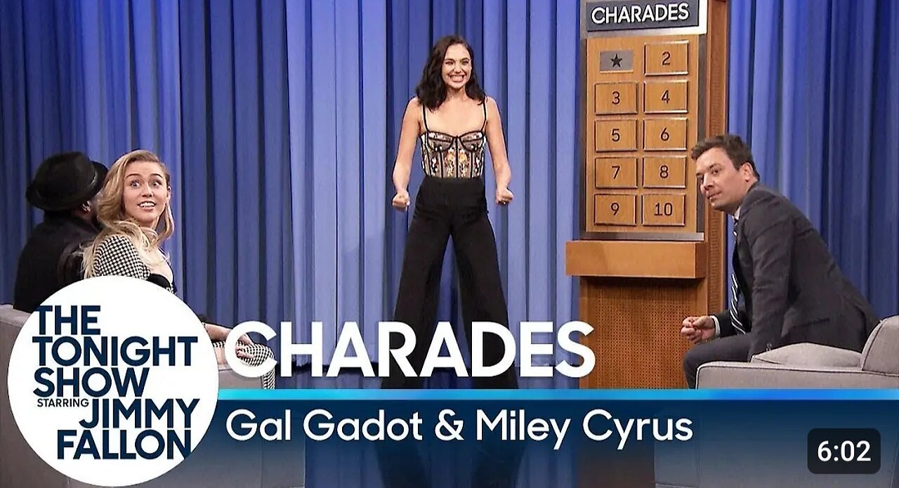 Charades with Gal Gadot and Miley Cyrus